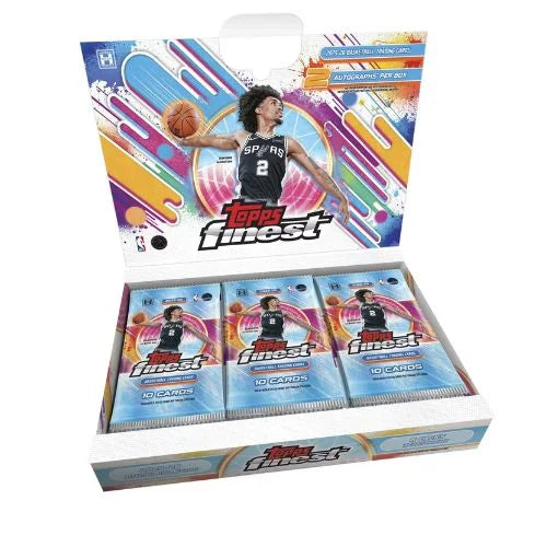 2025/26 Topps Finest Basketball Hobby Box debut edition da 15 bustine